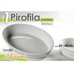 Kaela-pirofila Ovale Bianca Teglia Forno Lasagnera 27x18,5x5,5cm In Porcellana 646744 -