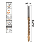 Kaela-punta Trapano Elicoidale ø4mm X 60mm In Titanio Hss 4241 Per Metallo Legno 57148 -