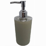 Cleafe-dispenser Sapone Liquido Lavandino Beige Rigato Accessori Per Arredo Bagno 79165 -