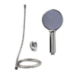 Cleafe-kit Doccetta Doccino Soffione Tondo Doccia Bagno Con Laccio 1,8 Mt Staffa 69096 -