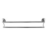 Cleafe-portasciugamani Porta Asciugamano Doppio Cromato 60cm Accessorio Da Bagno 69197 -