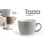 Kaela-tazza Tazzone Latte Decoro Rigato In Ceramica 741012 460ml Vari Colori Assortiti -