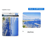 Maxtech-tappetino Mouse Pad Tastiera Pc Gaming Paesaggio Golfo Napoli 24x20cm G-mpad23 -