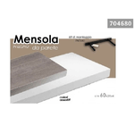 Kaela-mensola Da Parete In Legno Mdf 60x25x4 Cm Kit Montaggio Colori Assortiti 704680 -