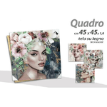 Kaela-quadro Quadretto Decorativo 45x45x1,8 Cm Tela Su Legno Deluxe Decori Ass. 806667 -