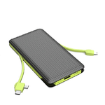 Andowl-powerbank 10000mah Q-a134 2 Cavi Connettori Micro Usb Lightning Type-c Caricatore -