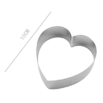 Kaela-set 2 Pz Forme A Cuore Per Dolci Biscotti Cake Design Stampini Torte 10cm 98934 -