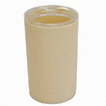 Cleafe-porta Spazzolini Bicchiere Accessorio Arredo Bagno Beige Lavorato 3 Fori 79790 -