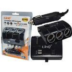 Linq-adattatore Sdoppiatore Caricatore Triplo Accendisigari Per Auto 12v + 2 Usb C-12c3 -