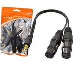 Linq-cavo Adattatore Audio Da Jack 3,5 Mm Maschio Stereo A 2 Xlr Femmina 30cm Kl-9252 -