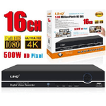 Linq-dvr Digital Video Recorder 16 Canali 5mpx Ahd Full Hd 1080p 4k 500w Ahd50016 -