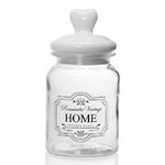 Kaela-barattolo Contenitore In Vetro Decoro Romantic Vintage Home 1000ml 11x2cm 759352 -