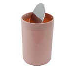 Cleafe-pattumiera Cestino Secchio Rifiuti Rosa Accessorio Bagno Coperchio Basculante 79873 -