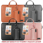 Linq-custodia Borsa In Pu Pochette Per Laptop Pc Notebook Portatile 13,3" - 14" P3505 -