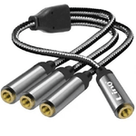 Linq-cavo Adattatore Audio Splitter Da Jack 3,5mm Femmina A 3x Jack 3,5mm Femmina F1f3 -