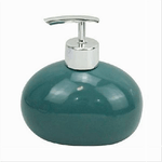 Cleafe-dispenser Per Sapone Liquido Ceramica Verde Dosatore Moderno Arredo Bagno 79264 -