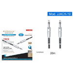 Maxtech-cavo Collegamento Con 2 Jack Da 6.5mm 20 Mt Cavo Microfono Audio Stereo Jjack-10 -