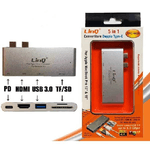 Linq-hub 5 In 1 Convertitore Doppio Type-c Lettore Schede Adattatore Macbook Tpc-9825 -