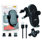 Linq-set Caricabatteria Wireless Per Auto 15w Smartphone 3 Connettori Magnetici Jjt963 -