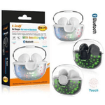 Linq-set Doppio Auricolare Cuffie Bluetooth Luce Led Rgb Touch Box Base Ricarica R8377 -