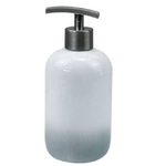 Cleafe-dispenser Portasapone Liquido Bianco Grigio Accessori Bagno Moderno Arredo 59914 -