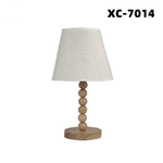 Wisdom-lampada Tavolo Con Base In Legno Con Motivo Paralume Bianco Attacco E27 Xc-7014 -