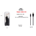 Maxtech-cavo Usb Ricarica Per Dispositivi Cellulari Entrata Jack 3,5mm 1mt Maxtech Usb2.0-dc -