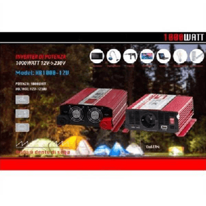 Maxtech-inverter Di Potenza Da 12v A 230v Tensione 1000w Camper Auto Maxtech Hb1000-12v -