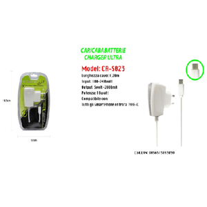 Maxtech-caricabatterie Charger Ultra Type-c Per Smartphone 5v-2000ma 10w Maxtech Ca-s023 -