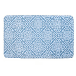 Cleafe-tappeto Tappetino Per Arredo Da Bagno 45 X 75 Cm Azzurro Con Maioliche 87032 -