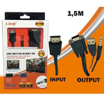 Linq-cavo Adattatore Da Hdmi A Vga Convertitore Con Usb Jack Audio Maschio 1.5mt Hv1505m -