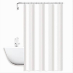 Cleafe-tenda Doccia Antimuffa Impermeabile 240 X 200 Cm Ganci Anelli Bagno Bianca 79709 -