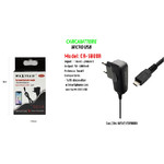 Maxtech-caricabatterie Micro Usb Da Viaggio Spina 5pin 5v-1000ma 5watt Maxtech Ca-s008a -