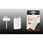 Maxtech-caricabatteria Da Viaggio 2x1 Attaco Usb Casa Iphone 4 5v-1000ma Maxtech Ms-t003 -