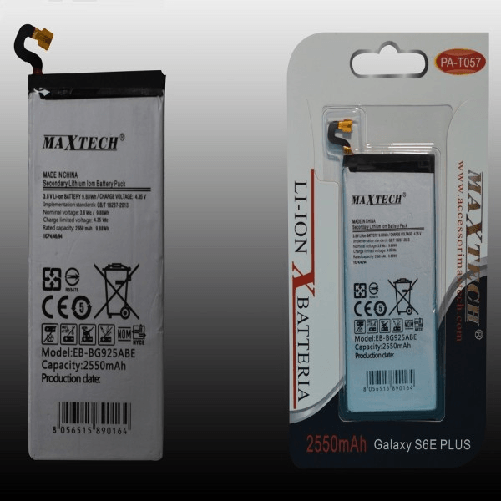 Maxtech-batteria Compatibile Per Samsung Galaxy S6e Plus A Litio Maxtech 2550mah Pa-t057 -
