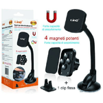 Linq-supporto Da Auto Universale Per Smartphone Flessibile A Ventosa Magnetico Hd-2563 -