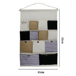 Cleafe-porta Oggetti Organizer Da Appendere 12 Tasche In Tessuto Bagno Camera 10482 -