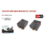 Maxtech-convertitore Audio Da Analogico R/l A Digitale Coassiale Toslink Maxtech Dk-202 -