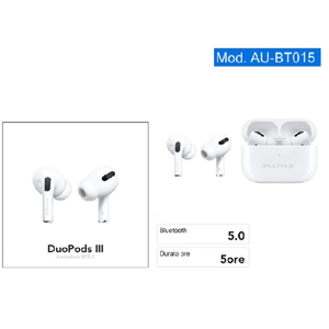 Maxtech-auricolari Bluetooth Cuffie Duo Pods Iii Bt5.0 Senza Fili Smartphone Au-bt015 -