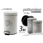 Kaela-pattumiera Portaspazzatura Metallo 17x26cm 3lt Cuore Mio Colori Assortiti 748646 -