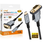 Linq-cavo Video Adattatore Da Type-c A Vga Ad Alta Definizione 1080p 1,8mt Tpc-vvga18 -