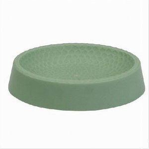 Cleafe-piattino Per Sapone Decorato Verde Portasaponetta Moderno Accessorio Bagno 79788 -