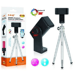 Linq-treppiede Ruotabile A 360° Tripod A 3 Sezioni Telescopico Per Smartphone Hd-3057 -