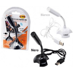 Linq-mini Microfono Con Base Usb Skype Pc Notebook Laptop Karaoke Regolabile Li-m55 -