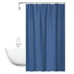 Cleafe-tenda Doccia Antimuffa Impermeabile 180x200cm Con 12 Ganci Anelli Bagno Blu 69892 -