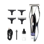 Maxtech-taglia Capelli Clipper Elettrico Professionale Ricaricabile Display Led Gm-6613 -