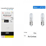 Maxtech-lampadine Di Posizione T5 L-p121 12 Volt 1.2 Watt Luce Calda Alogena No Canbus -