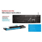 Maxtech-tastiera Con Filo Pc Computer Usb Silenzioso Design Ergomonico Maxtech Ek-690m -