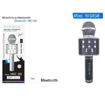 Maxtech-microfono Altoparlante Bluethoot Wireless Con Speaker Karaoke Maxtech Mic-06 -