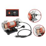 Trade_ox-mola Da Banco Smerigliatrice 120w Con Mini Trapano Drill Pietra Spazzola Lucidare -